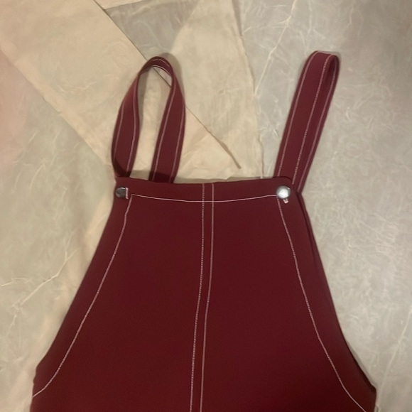 Forever 21 Dresses & Skirts - Forever 21 Burgundy Overall Dress